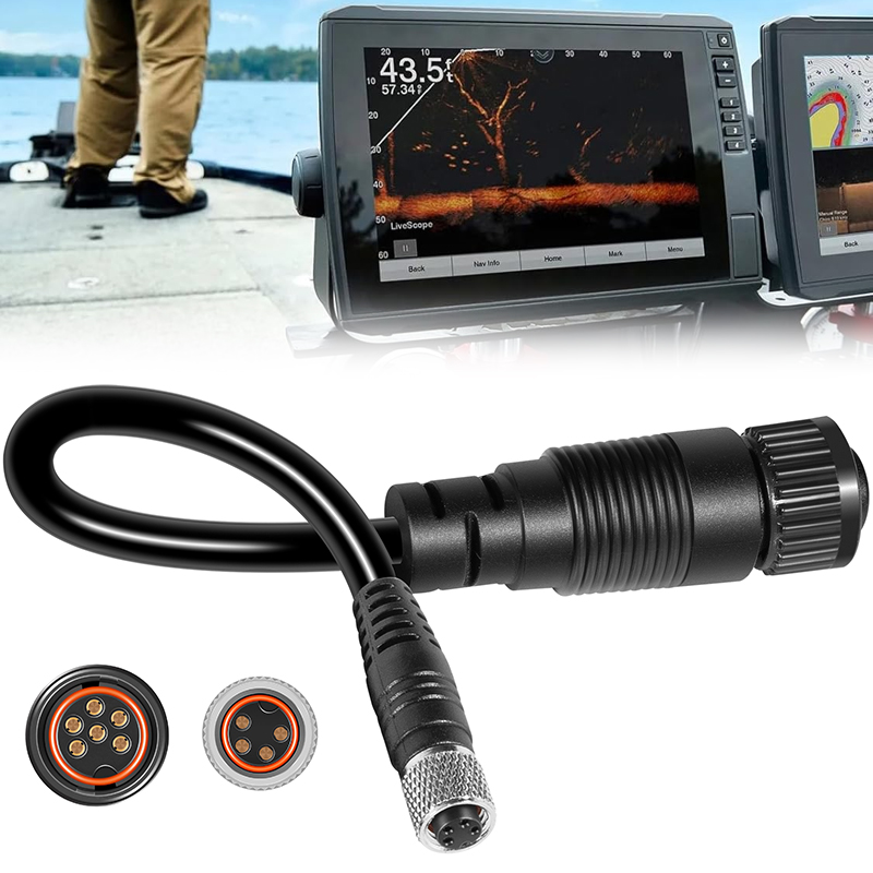 Fish Finder Cable - MKR-US2-1 Adapterkabel Universele Sonar 2-kabel Vervanging