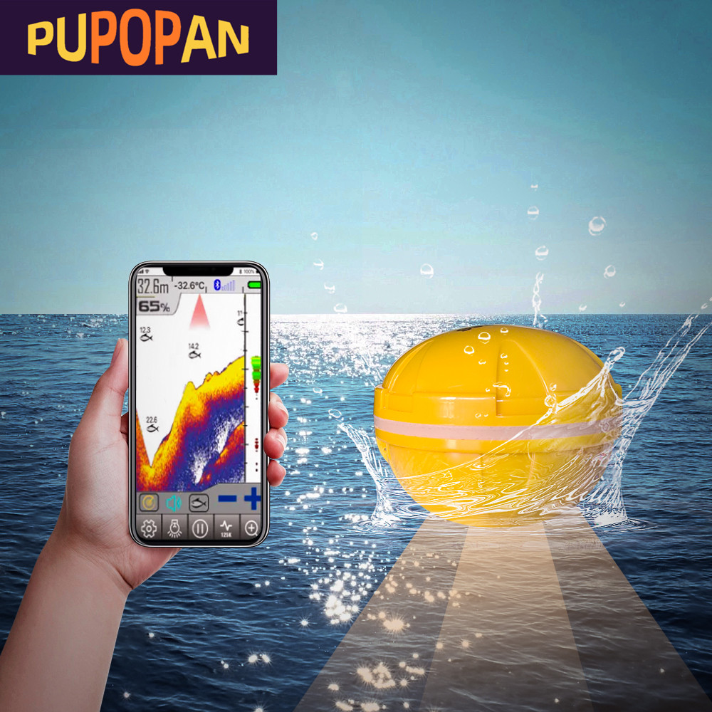 Fish Finder Cable - PUPOPAN 100M Gloednieuwe Smart Telefoon Fishfinder