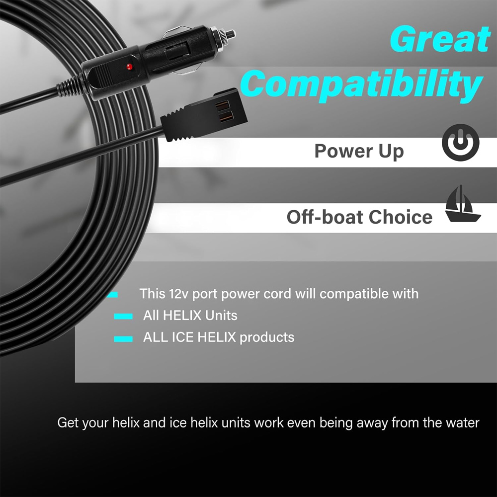 12V DC-poort voedingskabel 720 - Fish Finder Charger recensie en prijs