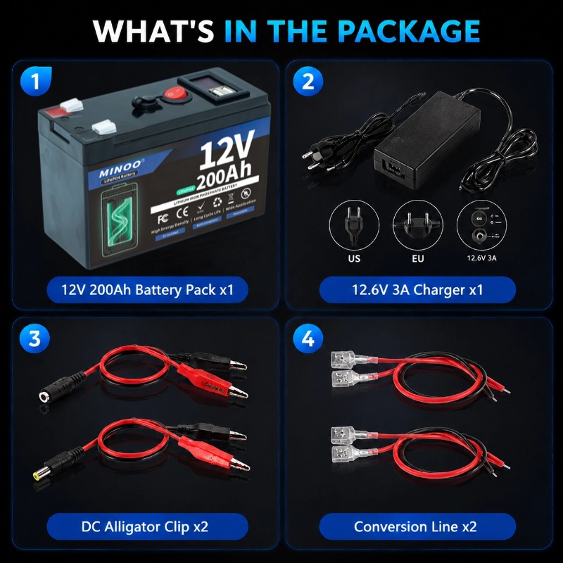 12V 200Ah LiFePO4 Batterij Dee - Fish Finder Charger recensie en prijs