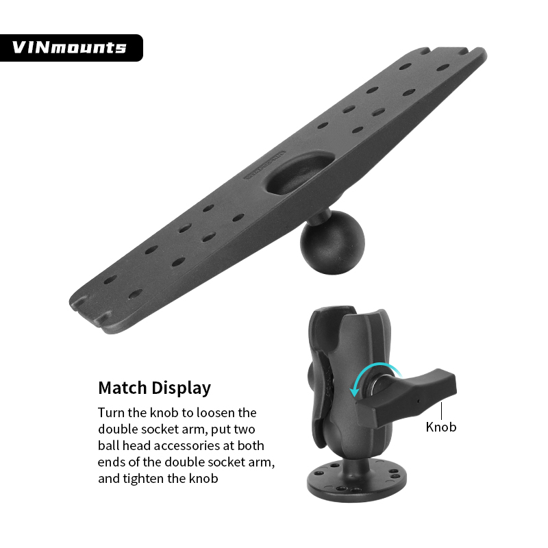 Aluminium viszoekerhouder met  - Fish Finder Mount recensie en prijs